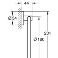 Держатель для полотенца Grohe Essentials 40365001 (хром) - Превью изображения №2 — Интернет-магазин Time-Shop