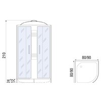 Душевая кабина River Rein 90/24 МТ - Превью изображения №3 — Интернет-магазин Time-Shop