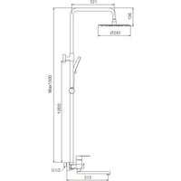 Душевая система  FRAP F24806-9 - Превью изображения №2 — Интернет-магазин Time-Shop