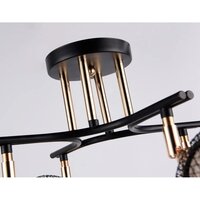 Люстра средней высоты Ambrella light Traditional TR80177/4 BK/FGD (черный/золото) - Превью изображения №5 — Интернет-магазин Time-Shop