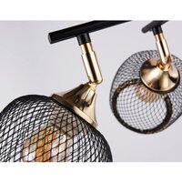 Люстра средней высоты Ambrella light Traditional TR80177/4 BK/FGD (черный/золото) - Превью изображения №4 — Интернет-магазин Time-Shop