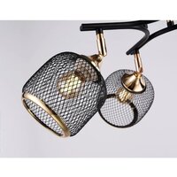 Люстра средней высоты Ambrella light Traditional TR80177/4 BK/FGD (черный/золото) - Превью изображения №3 — Интернет-магазин Time-Shop