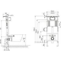 Инсталляция для унитаза Cersanit Aqua Prime М 50 68179 - Превью изображения №9 — Интернет-магазин Time-Shop