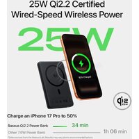 Внешний аккумулятор Baseus PicoGo AM52 Slim Qi2.2 Magnetic Power Bank 45W 10000mAh (черный) - Превью изображения №6 — Интернет-магазин Time-Shop