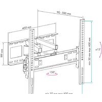 Кронштейн для телевизора VLK TRENTO-9 (черный) - Превью изображения №2 — Интернет-магазин Time-Shop