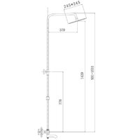 Душевая система  Haiba HB2422 (хром) - Превью изображения №2 — Интернет-магазин Time-Shop