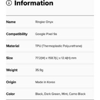 Чехол для телефона Ringke Onyx для Google Pixel 9 Mint - Превью изображения №7 — Интернет-магазин Time-Shop