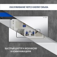 Унитаз подвесной Lauter Sulzdorf с микролифтом и кнопкой смыва 219703F (белый/сатин) - Превью изображения №12 — Интернет-магазин Time-Shop