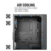 Корпус AeroCool Hexform-G-BK-v2 - Превью изображения №6 — Интернет-магазин Time-Shop