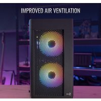 Корпус AeroCool Hexform-G-BK-v2 - Превью изображения №4 — Интернет-магазин Time-Shop