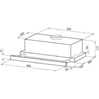 Кухонная вытяжка Krona Kamilla F 450 inox КА-00009803 (нержавеющая сталь) - Превью изображения №14 — Интернет-магазин Time-Shop