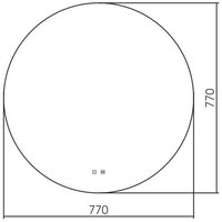  Silver Mirrors Зеркало Саванна-Р D770 LED-00002746 - Превью изображения №3 — Интернет-магазин Time-Shop
