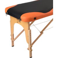 Массажный стол Atlas Sport складной 2-с деревянный 70 см (черно-оранжевый) - Превью изображения №4 — Интернет-магазин Time-Shop