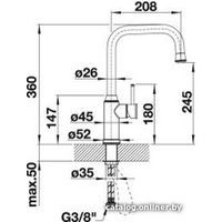 Смеситель Blanco Livia-S (марганец) [521290] - Превью изображения №3 — Интернет-магазин Time-Shop