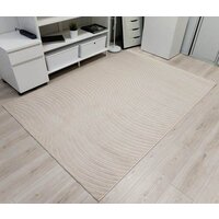 Ковер для жилой комнаты Radjab Carpet Сканди Сизаль Прямоугольник 10937B 12281RK (1.6x3, Krem/Krem) - Превью изображения №2 — Интернет-магазин Time-Shop