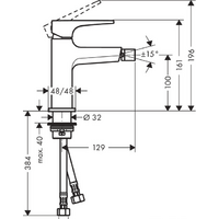 Смеситель Hansgrohe Metropol 74520000 - Превью изображения №2 — Интернет-магазин Time-Shop