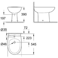 Биде Grohe Bau 39432000 - Превью изображения №2 — Интернет-магазин Time-Shop