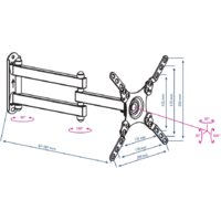 Кронштейн для телевизора Kromax DIX-13 (черный) - Превью изображения №9 — Интернет-магазин Time-Shop