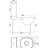 Унитаз напольный Sanita Quadro QDRSLCC01151022 - Превью изображения №2 — Интернет-магазин Time-Shop
