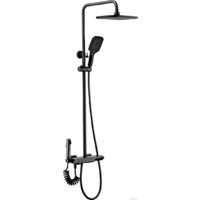 Душевая система  Rea Rob black REA-P6627 - Превью изображения №7 — Интернет-магазин Time-Shop