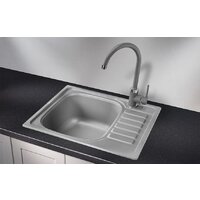 Кухонная мойка Granula GR-5801 (алюминиум) - Превью изображения №2 — Интернет-магазин Time-Shop