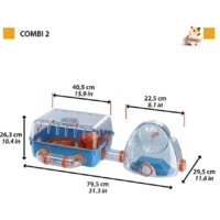 Клетка Ferplast Combi 2 57932599 - Превью изображения №2 — Интернет-магазин Time-Shop