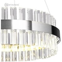 Подвесная люстра Estares Sofia 100W R-APP-500x1100-CHROME/CLEAR-220-IP20_Ч - Превью изображения №2 — Интернет-магазин Time-Shop