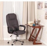 Офисное кресло TetChair Bergamo (ткань, хром 22/темно-серый F68) - Превью изображения №18 — Интернет-магазин Time-Shop