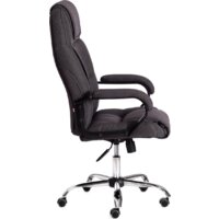 Офисное кресло TetChair Bergamo (ткань, хром 22/темно-серый F68) - Превью изображения №2 — Интернет-магазин Time-Shop