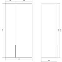  Дабер Шкаф 022 Ш22.0.0.4Ч (серый/черный) - Превью изображения №4 — Интернет-магазин Time-Shop