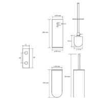Ершик для унитаза Bemeta Hematit 159313067 - Превью изображения №3 — Интернет-магазин Time-Shop