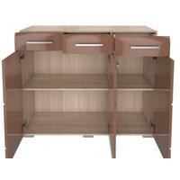 Комод Стендмебель Симба 3 ящика (кофе с молоком-ясень шимо темный) - Превью изображения №2 — Интернет-магазин Time-Shop