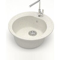 Кухонная мойка Teymi Lina D51 T120103 (белый матовый) - Превью изображения №2 — Интернет-магазин Time-Shop