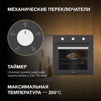 Электрический духовой шкаф Hyundai HEO 66311 BG - Превью изображения №9 — Интернет-магазин Time-Shop