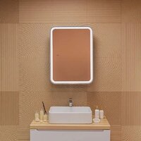 Silver Mirrors Шкаф с зеркалом для ванной Фиджи-Антрацит Flip 60 ИК LED-00003042