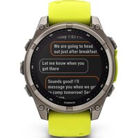Умные часы Garmin Fenix 8 Solar, Sapphire 47мм (титановый серый с желтым ремешком) - Превью изображения №9 — Интернет-магазин Time-Shop
