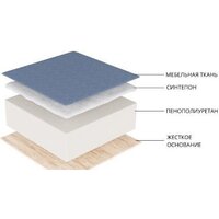 Угловой диван Лига диванов Мерлин левый 109428L (велюр, серый) - Превью изображения №10 — Интернет-магазин Time-Shop