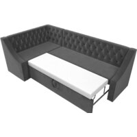 Угловой диван Лига диванов Мерлин левый 109428L (велюр, серый) - Превью изображения №6 — Интернет-магазин Time-Shop