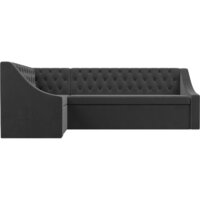 Угловой диван Лига диванов Мерлин левый 109428L (велюр, серый) - Превью изображения №2 — Интернет-магазин Time-Shop