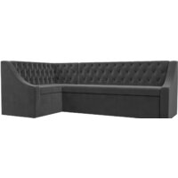 Лига диванов Мерлин левый 109428L (велюр, серый)