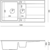 Кухонная мойка Quadron HQE5510050U5_PVDG1_P2O - Превью изображения №7 — Интернет-магазин Time-Shop