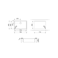 Кухонная мойка Smeg VSTR71BRX - Превью изображения №2 — Интернет-магазин Time-Shop