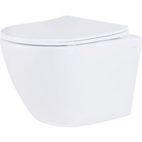 Унитаз подвесной Roxen Antares в комплекте с инсталляцией Asten Readle Zentralmodul AR0601-185CH с кнопкой (хром глянец) - Превью изображения №2 — Интернет-магазин Time-Shop