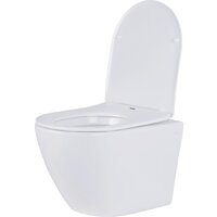 Унитаз подвесной Roxen Antares в комплекте с инсталляцией Asten Readle Zentralmodul AR0601-185CH с кнопкой (хром глянец) - Превью изображения №3 — Интернет-магазин Time-Shop