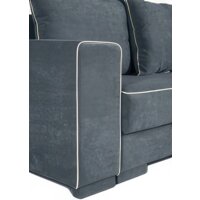 Диван Krones Цезарь 4 (велюр, графит/молочный) - Превью изображения №6 — Интернет-магазин Time-Shop