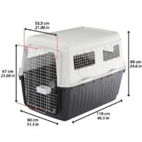 Переноска Ferplast Atlas 80 Professional 73075021 (серый/черный) - Превью изображения №3 — Интернет-магазин Time-Shop