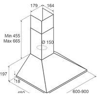 Кухонная вытяжка Jetair Gaia AN/A/60 PRF0112629B - Превью изображения №2 — Интернет-магазин Time-Shop
