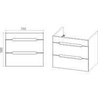  Viant Тумба с умывальником Марсель Como 60 VMAR60CO-T2YP+S-UM-COM60/1-w - Превью изображения №6 — Интернет-магазин Time-Shop