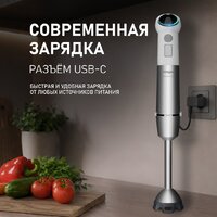 Погружной блендер Weissgauff WHB 341 PTW CordLess Titan - Превью изображения №15 — Интернет-магазин Time-Shop