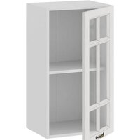 Шкаф навесной Трия Лина 1В4С (белый) - Превью изображения №2 — Интернет-магазин Time-Shop